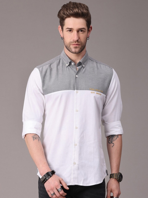 

FOGA Men Grey Casual Shirt