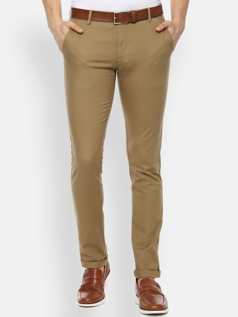 

Louis Philippe Sport Men Khaki Solid Slim Fit Trousers