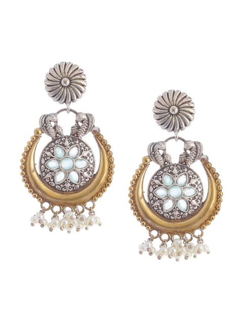 

Biba Blue Contemporary Chandbalis Earrings