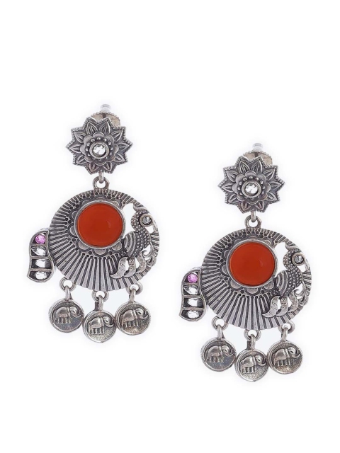 

Biba Orange Contemporary Drop Earrings
