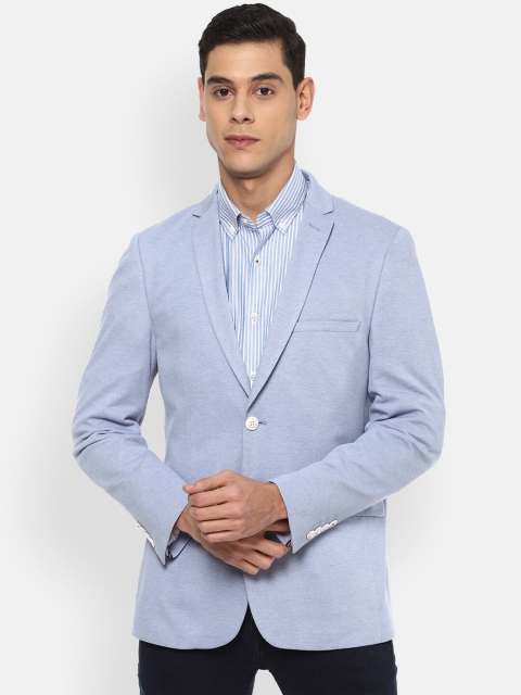 

Louis Philippe Sport Men Blue Solid Slim-Fit Single-Breasted Blazer