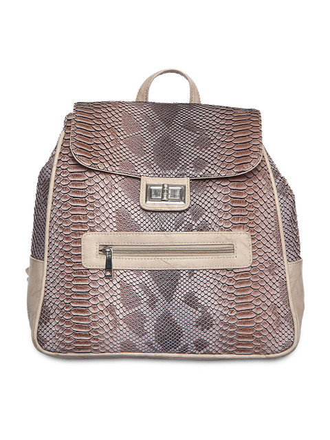 

Impulse Unisex Grey Snake Skin Textured Backpack