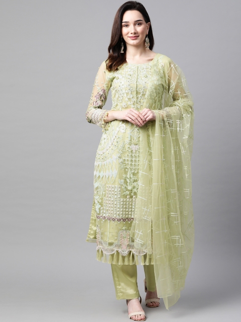 

Readiprint Fashions Green Embroidered Unstitched Dress Material