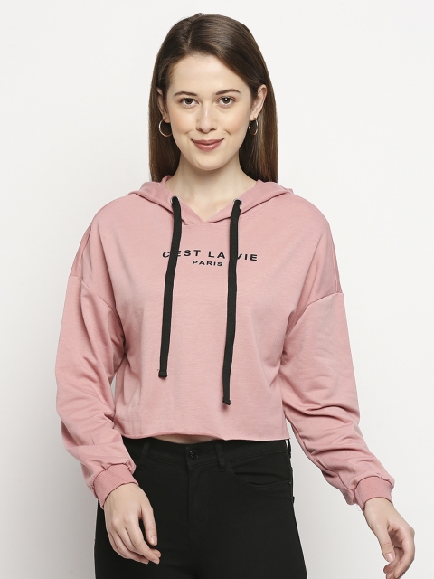 

LYKKEIN Women Rose Printed Hooded Sweatshirt