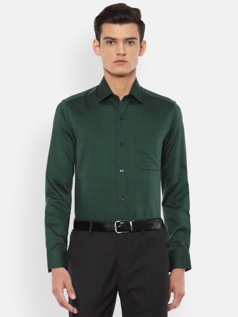 

Louis Philippe Men Green Formal Shirt