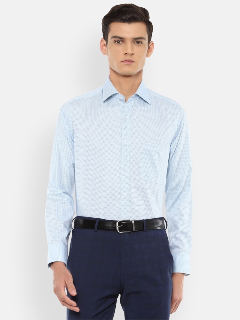 

Louis Philippe Men Blue Formal Shirt