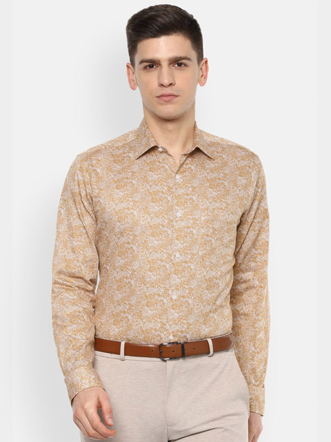 

Van Heusen Men Beige Floral Printed Formal Shirt