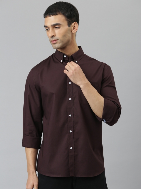 

Marks & Spencer Men Maroon Casual Shirt