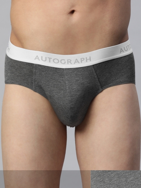 

Marks & Spencer Men Pack of 3 Charcoal Grey Solid Hipster Briefs T146102AGREY MIX