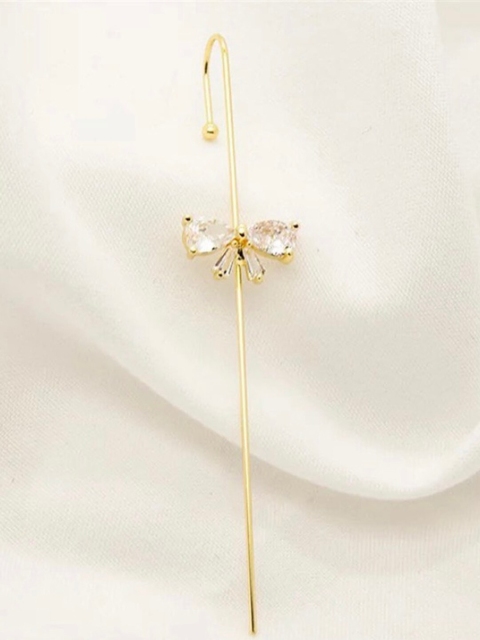

Vembley Gold-Toned Bow Ear Cuff
