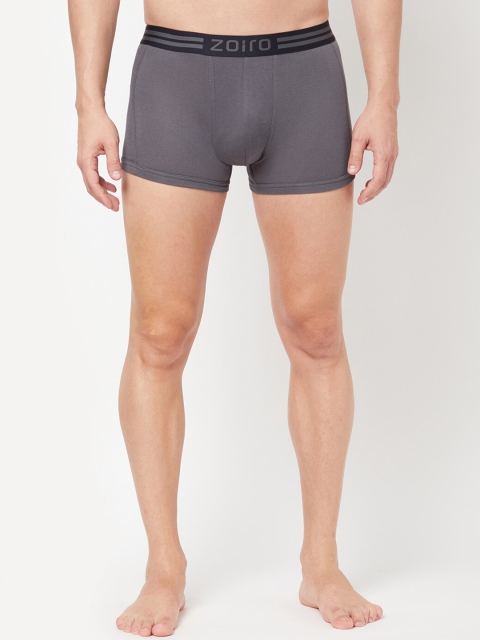 

Zoiro Men Charcoal Grey Solid Pure Combed Cotton Trunk 1012_1P_SMOKED PARL