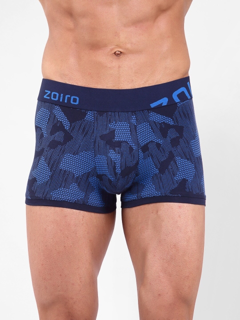 

Zoiro Men Blue Printed Trunks ZOROTRNK52097440