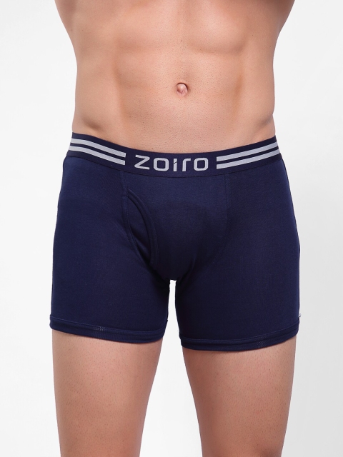 

Zoiro Men Blue Solid Pure Combed Cotton Trunk- 1013_1P_DARK DENIM