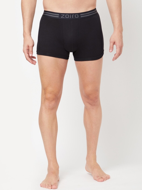 

Zoiro Men Black Solid Pure Super Combed Cotton Trunks 1012_1P_BLACK