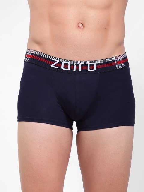

Zoiro Men Navy Blue Solid Trunks 1102_1P_NAVY