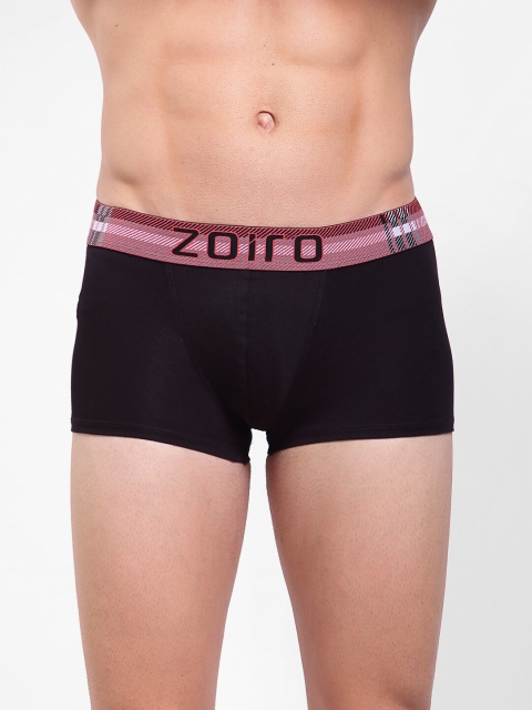 

Zoiro Men Black Solid Pure Super Combed Cotton Trunks