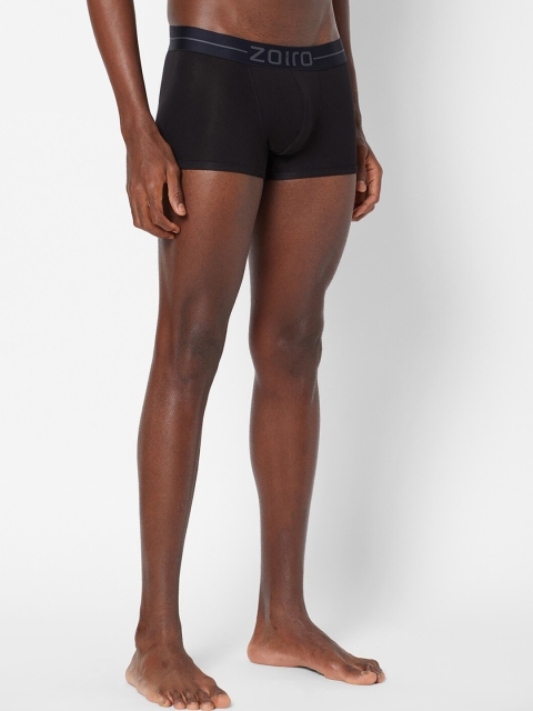 

Zoiro Men Black Solid Trunks TRUNK_SOFTS TRUNK_1P_BLACK_GREEN