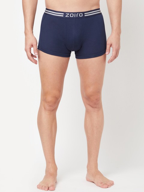 

Zoiro Men Navy Blue Solid Pure Combed Cotton Trunk - 1012_1P_DARK DENIM