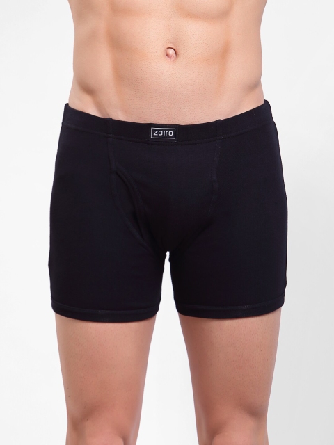 

Zoiro Men Black Solid Pure Combed Cotton Trunks- 1003_1P_BLACK