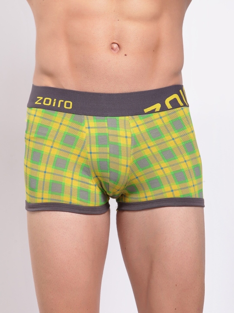 

Zoiro Men Yellow & Green Printed Trunks 0082_1P_SULPHUR