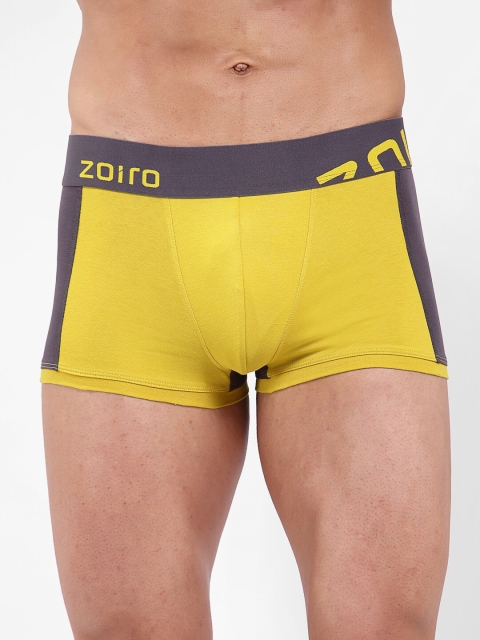

Zoiro Men Yellow Solid Basic Trunks- 0032_1P_SULPHUR