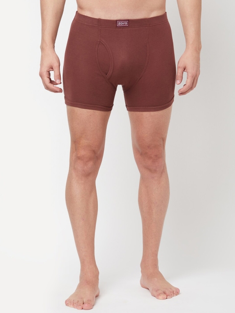 

Zoiro Men Brown Solid Combed Cotton Trunk 1003_1P_BITTER CHOCOLATE