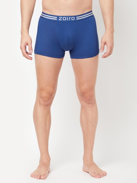 

Zoiro Men Blue Solid Pure Combed Cotton Trunk 1012_1P_DARK BLUE