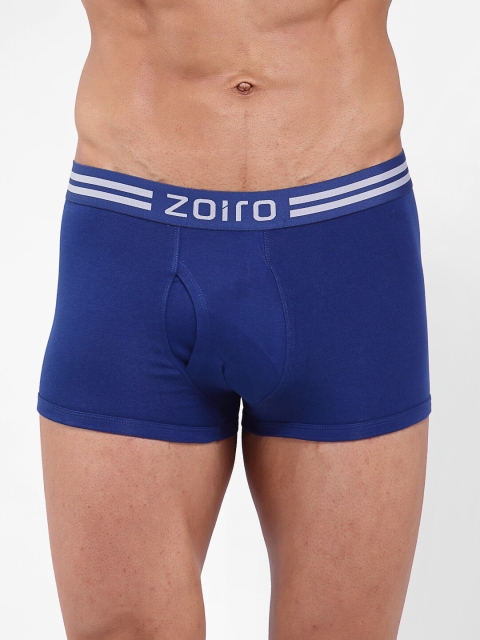 

Zoiro Men Blue & White Solid Trunk