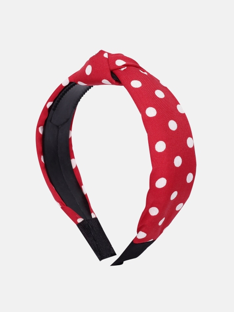 

Kryptic Girls Red & White Printed Hairband