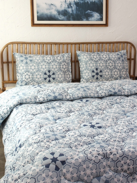 

House This Blue & Grey Heavy Winter 354 GSM Double Bed Comforter