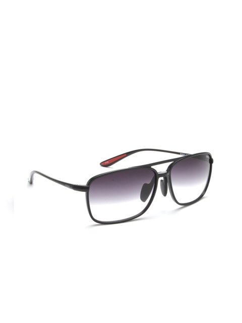 

IDEE Men Grey Lens & Black Rectangle Sunglasses with Polarised Lens IDS2608C1SG