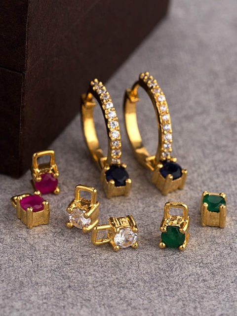 

Tistabene Multicoloured Contemporary Studs Earrings, Multi