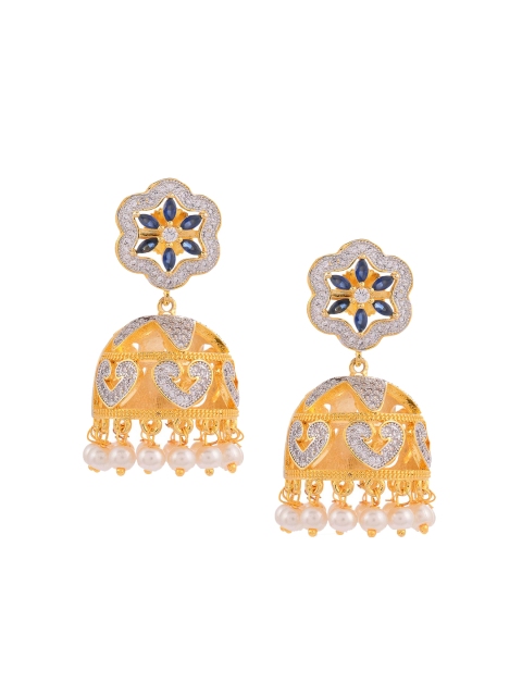 

Tistabene Blue Contemporary Jhumkas Earrings