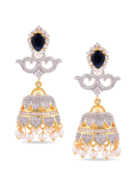 

Tistabene Blue Contemporary Jhumkas Earrings