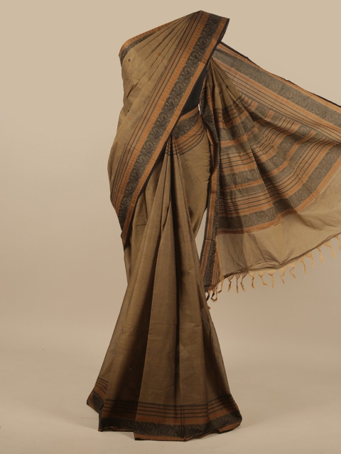 

Pothys Brown Floral Pure Cotton Saree