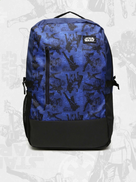 

Kook N Keech Star Wars Unisex Blue & Black Printed Star Wars Backpack