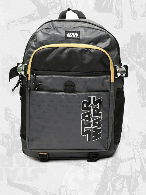 

Kook N Keech Star Wars Unisex Grey Printed Star Wars Backpack