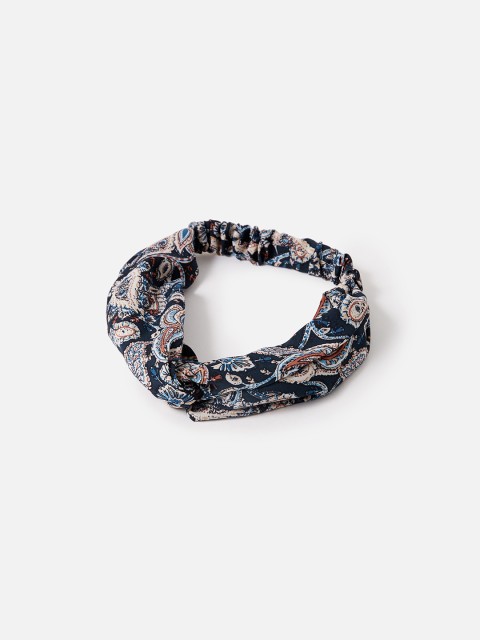 

Accessorize London Women's Navy Blue Beige Hairband