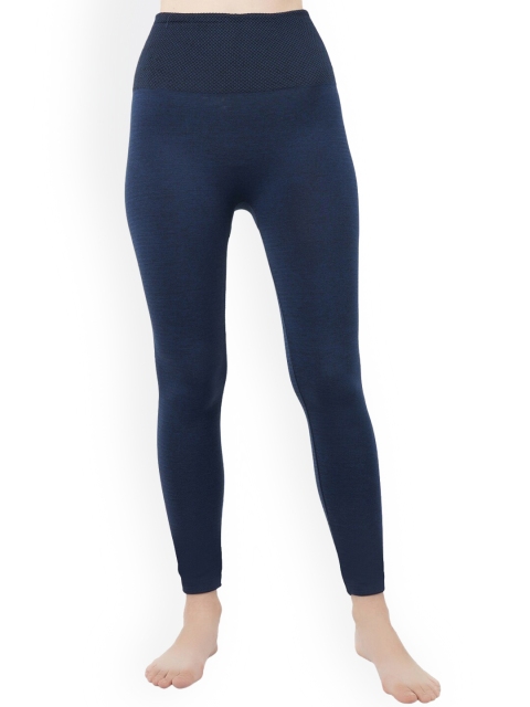 

N2S NEXT2SKIN Women Blue Nylon Fleece Winter Inner Warm Tights Thermals Legging