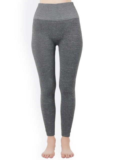 

N2S NEXT2SKIN Women Grey Nylon Fleece Winter Inner Warm Thermals Tights