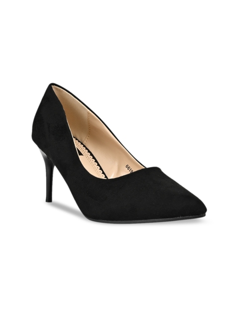 

Jove Women Solid Black Party Pumps