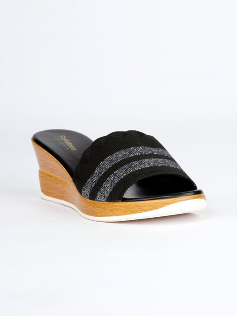 

Stelatoes Black Wedge Sandals