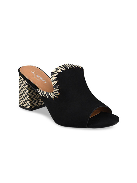 

Stelatoes Black Block Mules