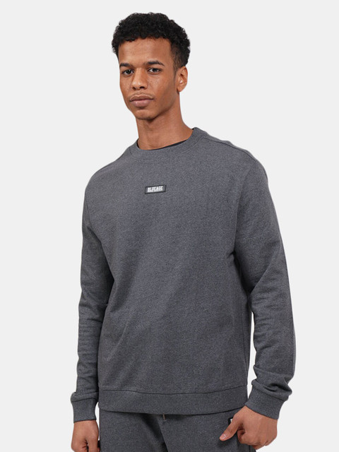 

BLUEAGE Men Grey Sweatshirt