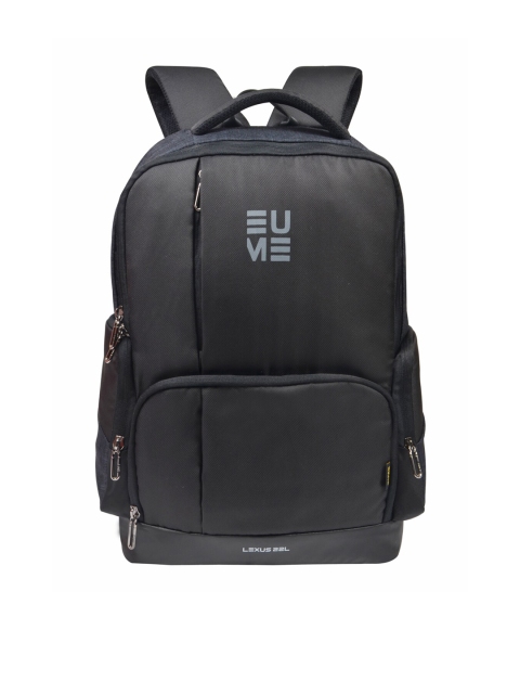 

EUME Unisex Black & White Printed Backpack