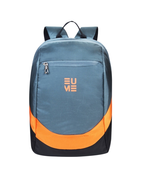 

EUME Unisex Grey & Orange Backpack