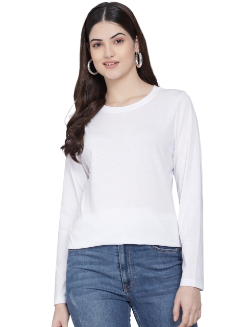

PockMAN Women White Bio Finish T-shirt