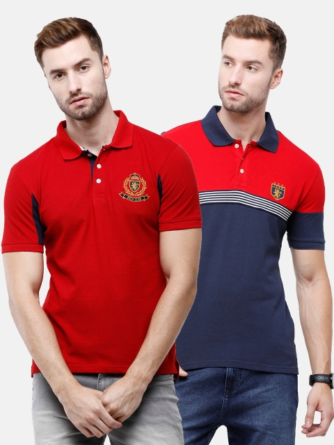 

ARDEUR Men Multicoloured 2 Polo Collar T-shirt, Multi