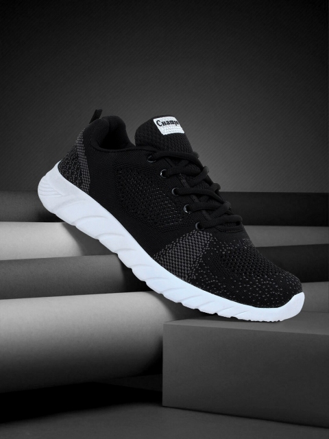 

Champs Men Black & Grey Mesh Running Non-Marking Shoes