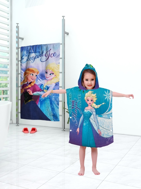 

Disney Kids Multicoloured Pack of 2 Frozen Printed Hooded & Bath Towels, Multi